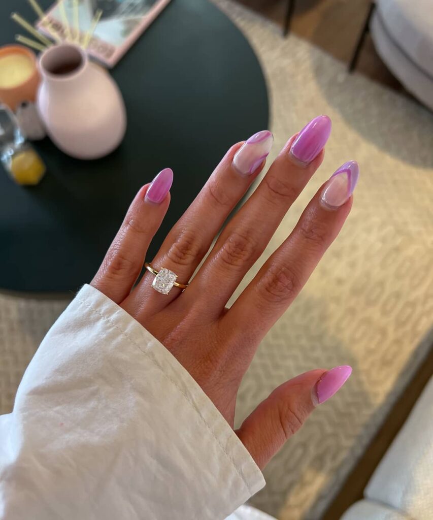 Classy Engagement Nails