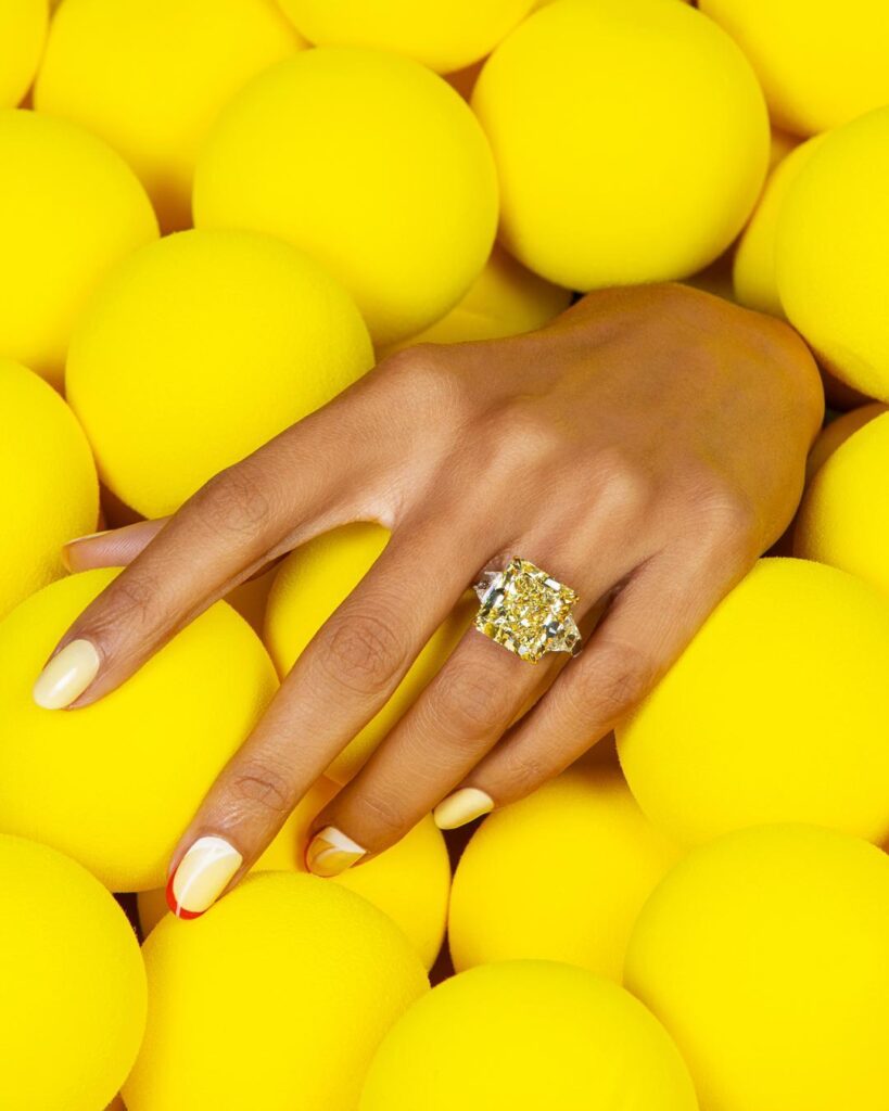 Yellow Diamond Engagement Ring