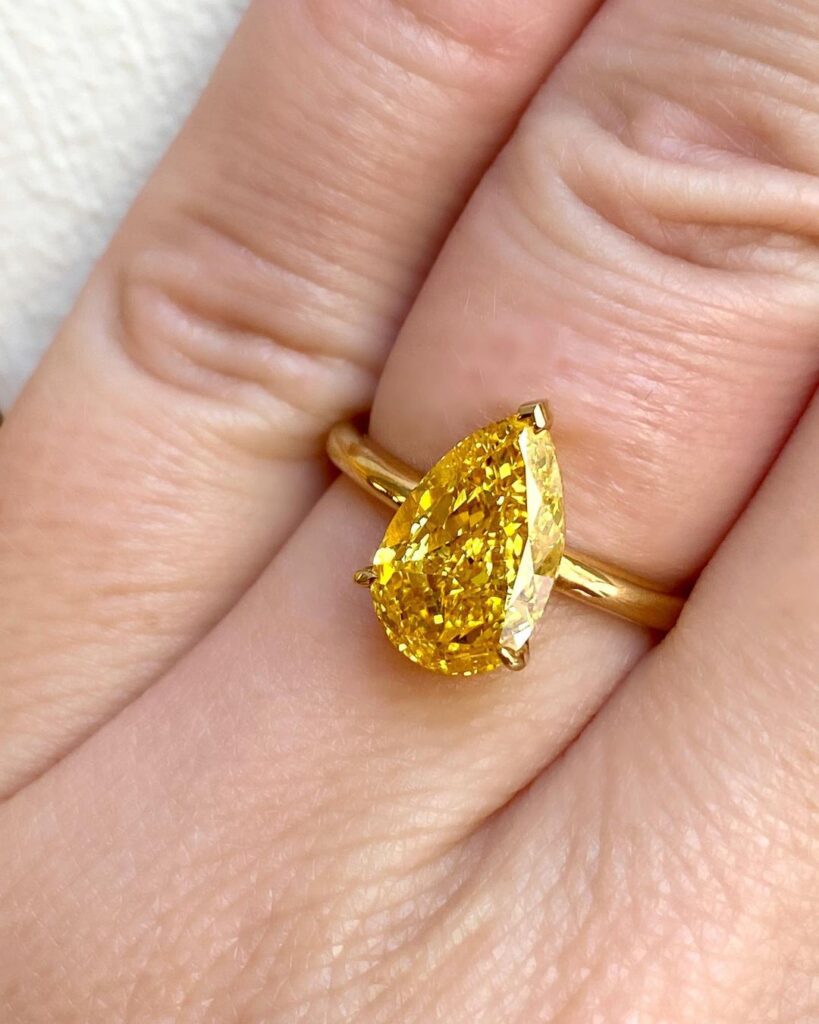 Yellow Diamond Engagement Ring