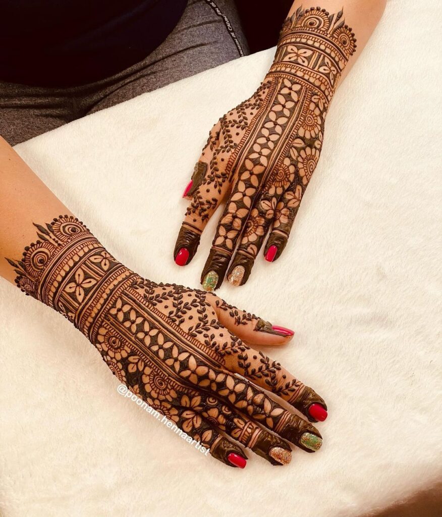 Simple Karva Chauth Mehndi