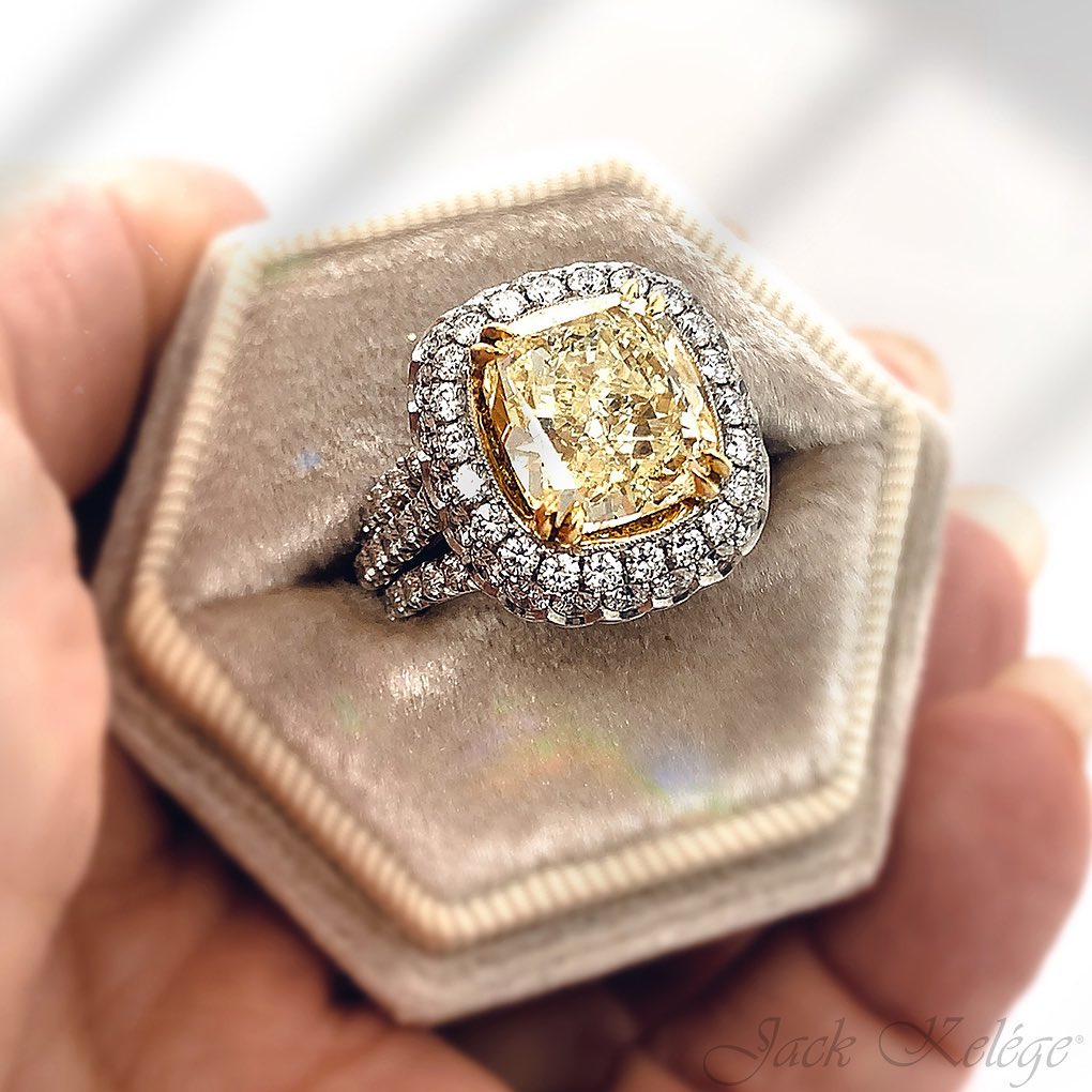 Canary Yellow Diamond Engagement Ring