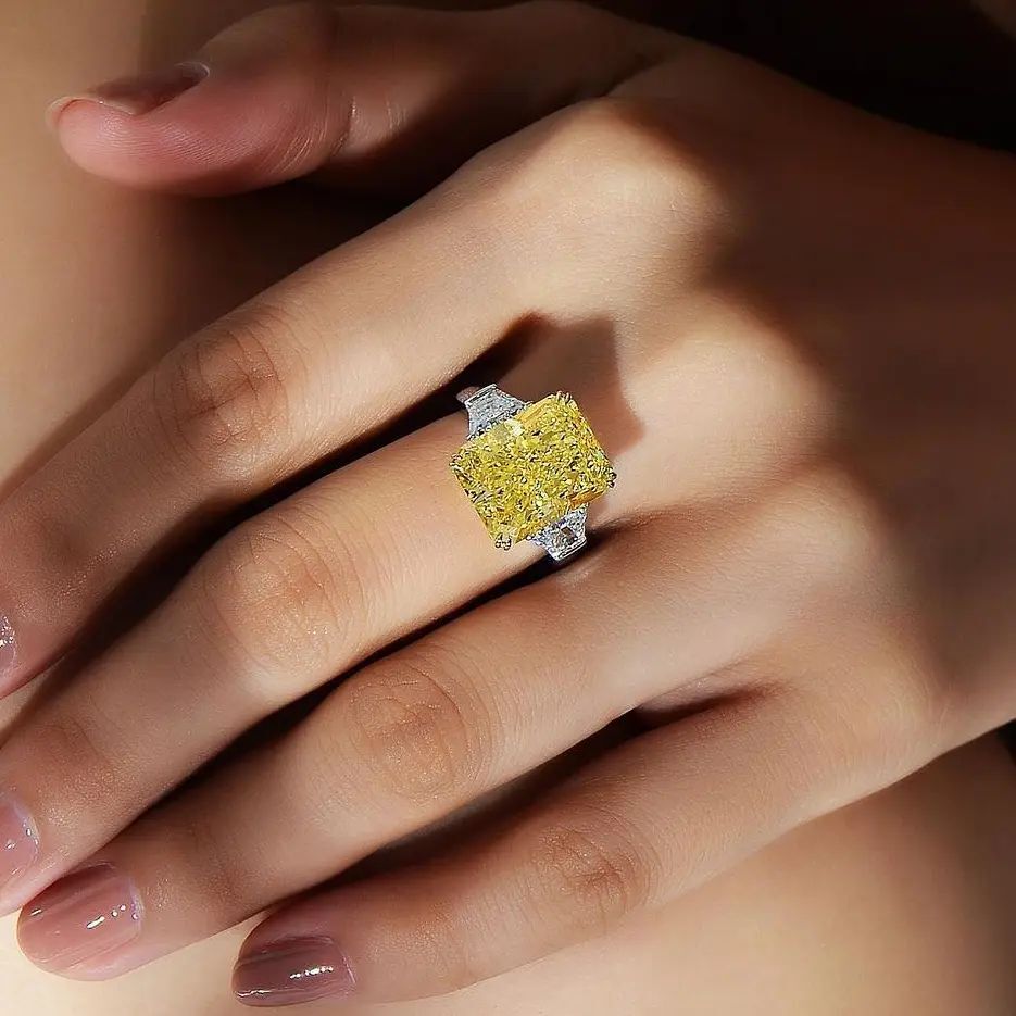 Canary Yellow Diamond Engagement Ring