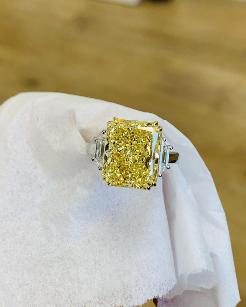 Canary Yellow Diamond Engagement Ring