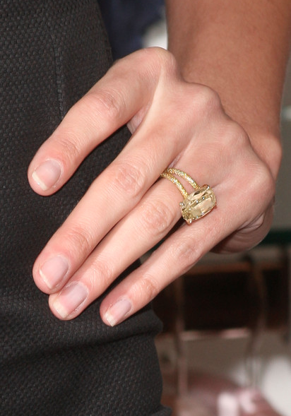 Celebrity Yellow Diamond Engagement Ring