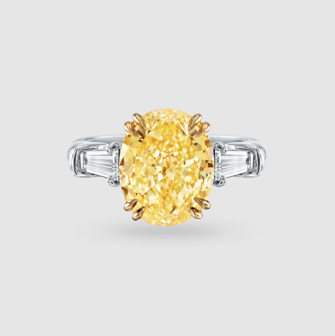 Yellow Diamond Engagement Ring Harry Winston