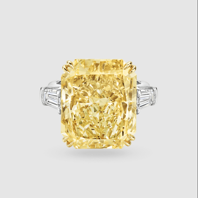 Yellow Diamond Engagement Ring Harry Winston