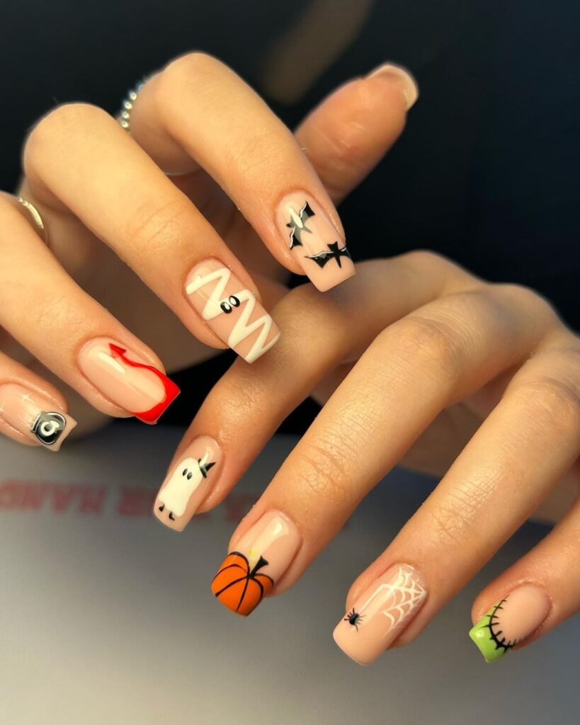 Halloween Nail Designs For Acrylic Nails