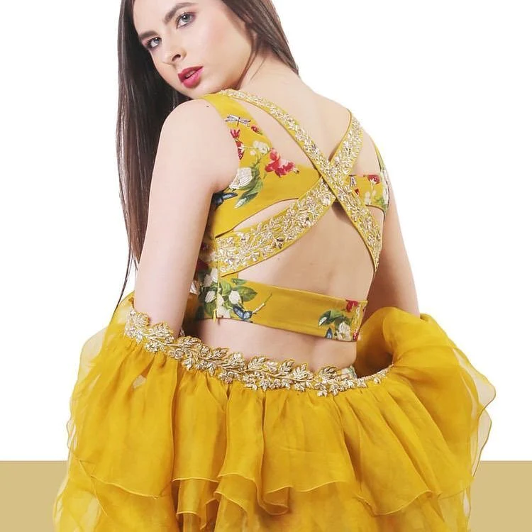 Trendy lehenga Blouse Designs