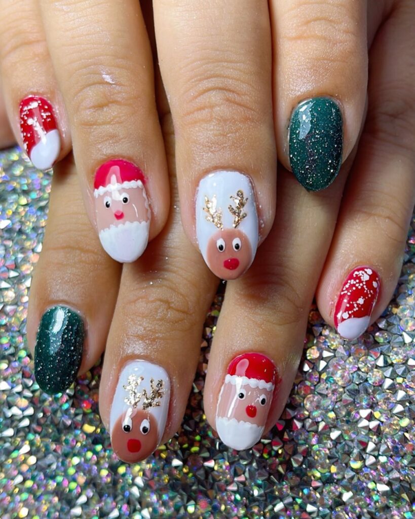 Simple Holiday Nails