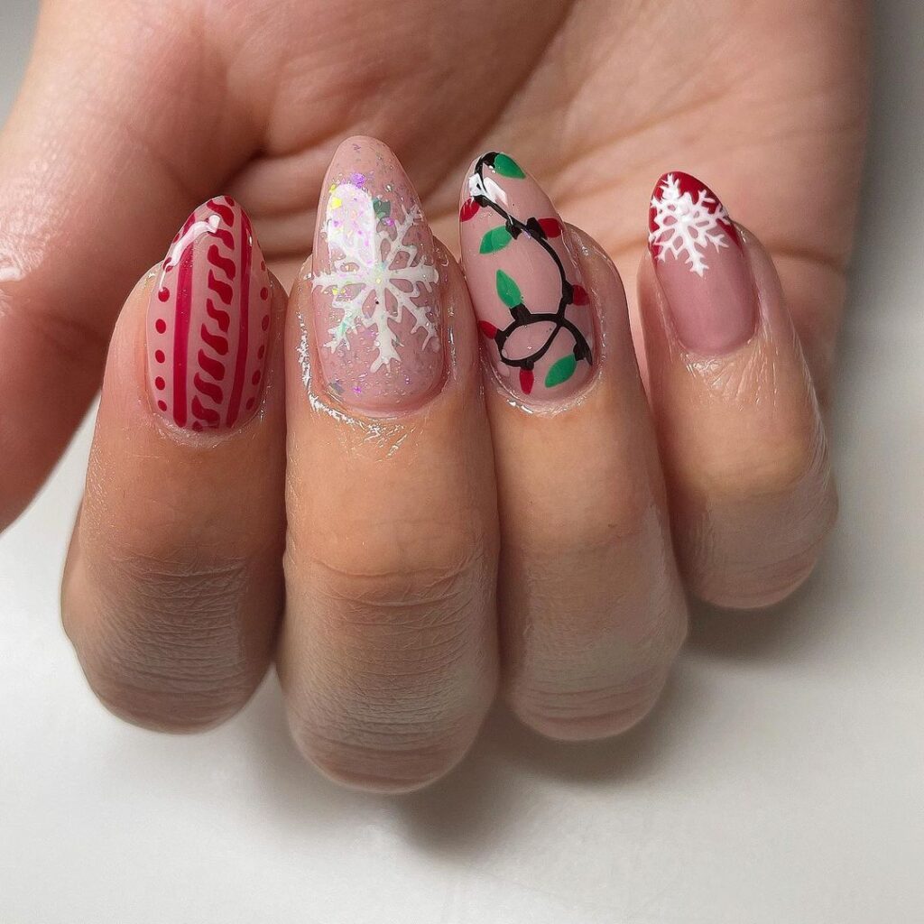 Simple Holiday Nails