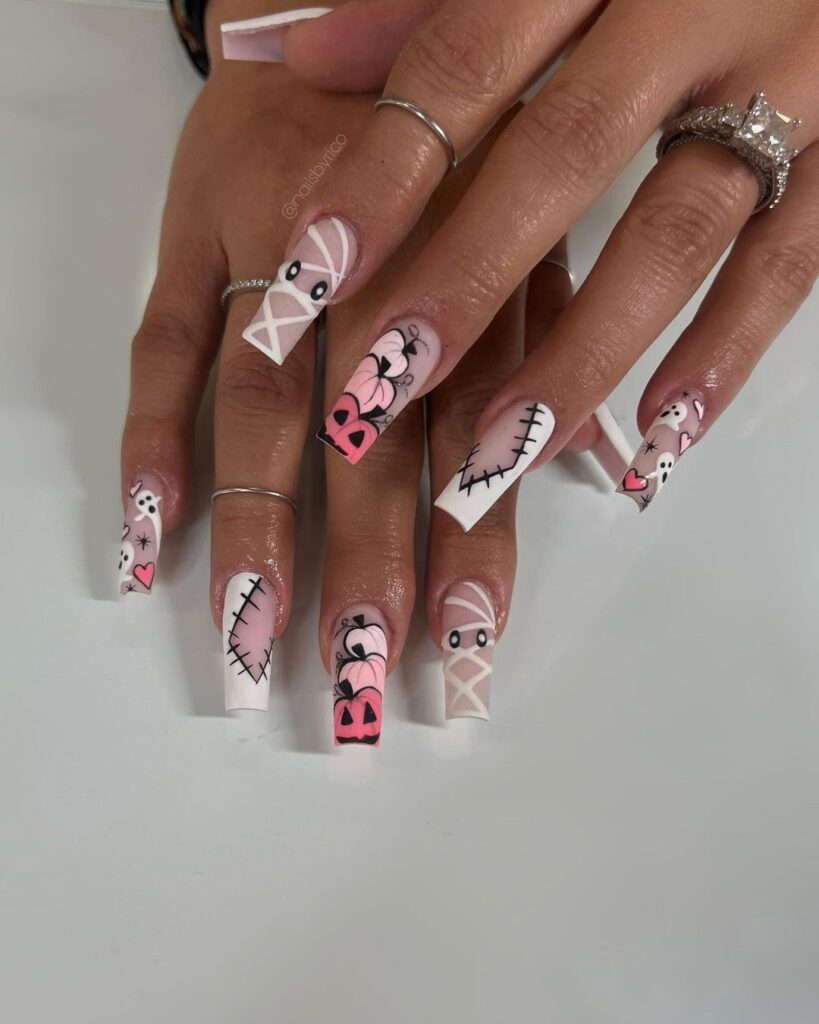 Acrylic Nails Halloween Designs