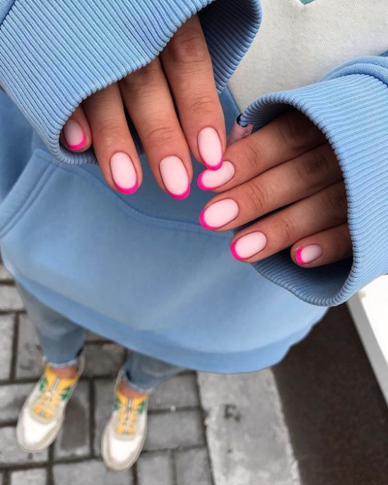 Valentine's Day Nails Pink