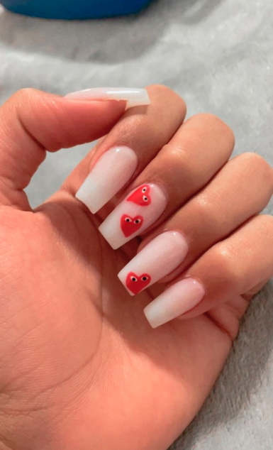 Valentine's Day Nails Coffin