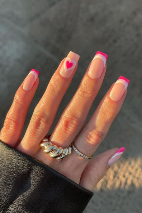 Valentine's Day Nails Coffin