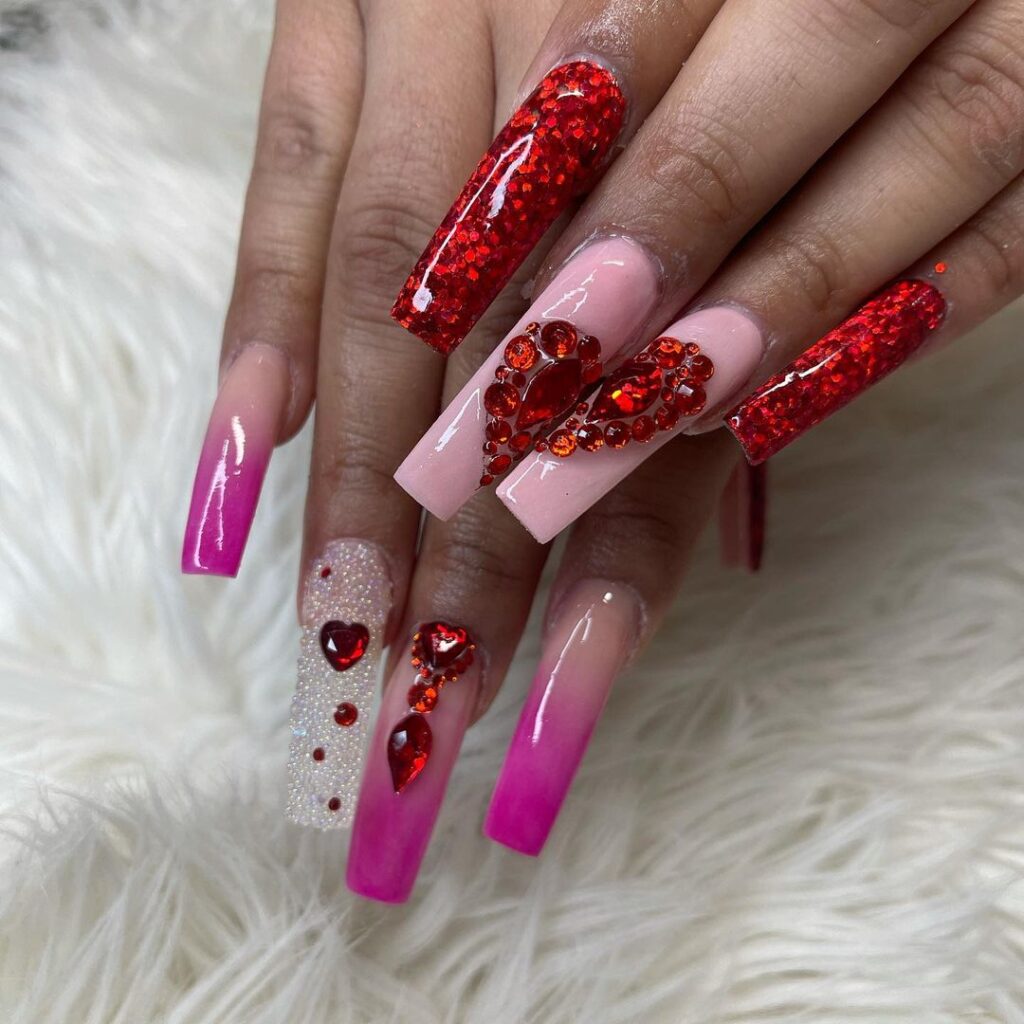 Heart Nails