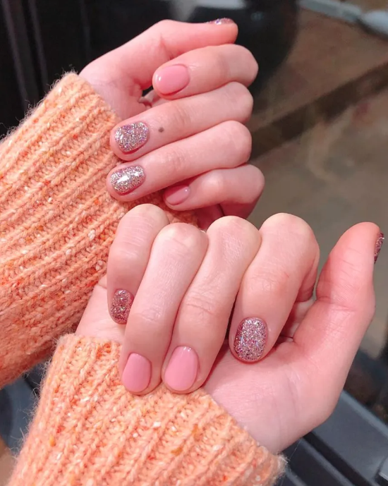 Valentine's Day Nails Short