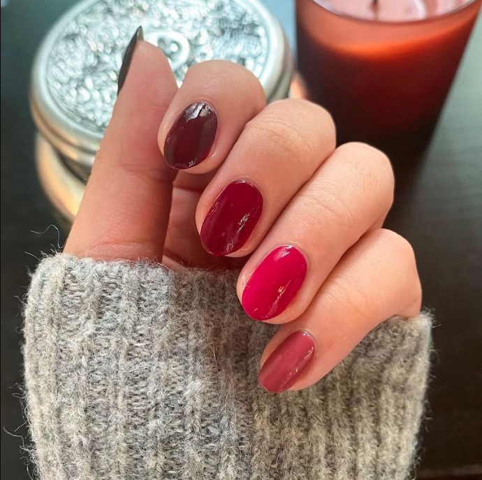 Valentine's Day Nails Short