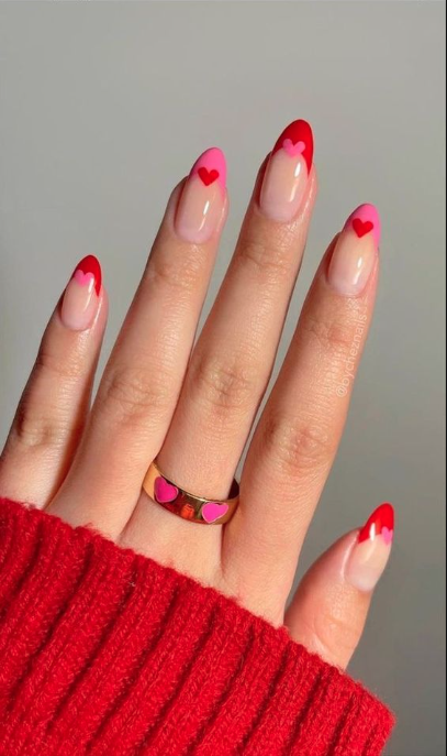 Valentine's Day Nails Simple