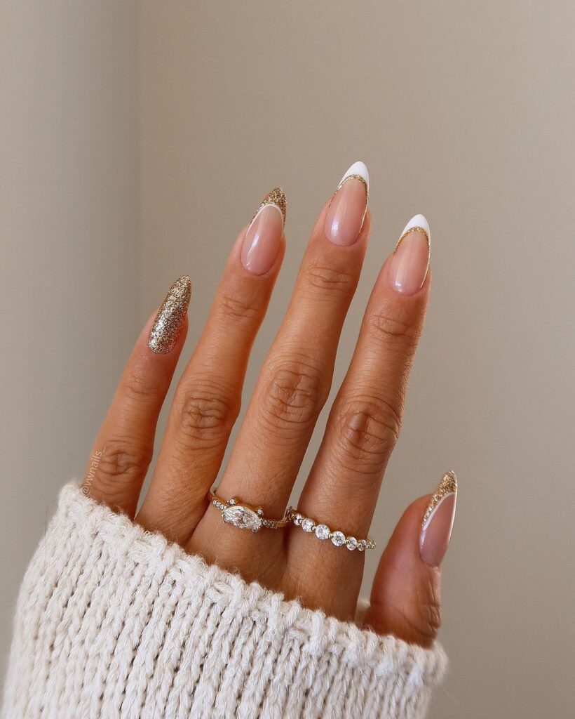 Colored French Tip Nails