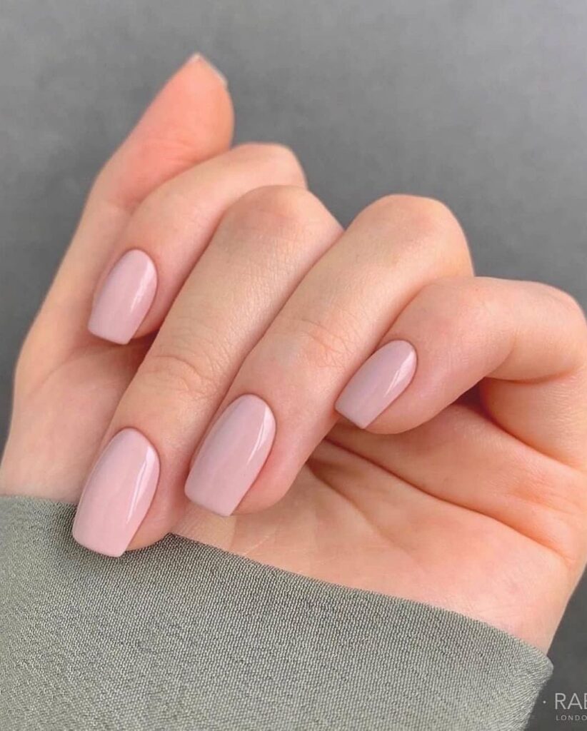 Nude Nails With Design