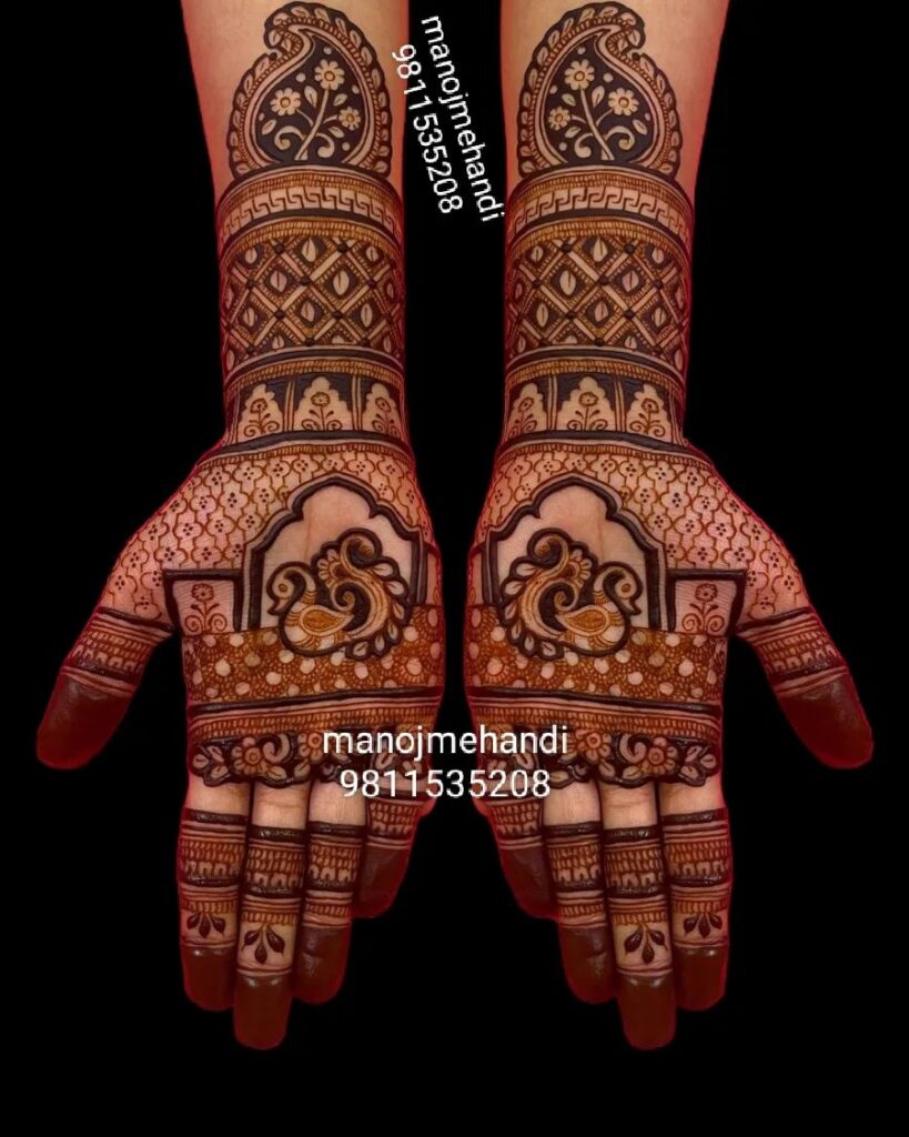 Half Hand Mehndi Design Arabic