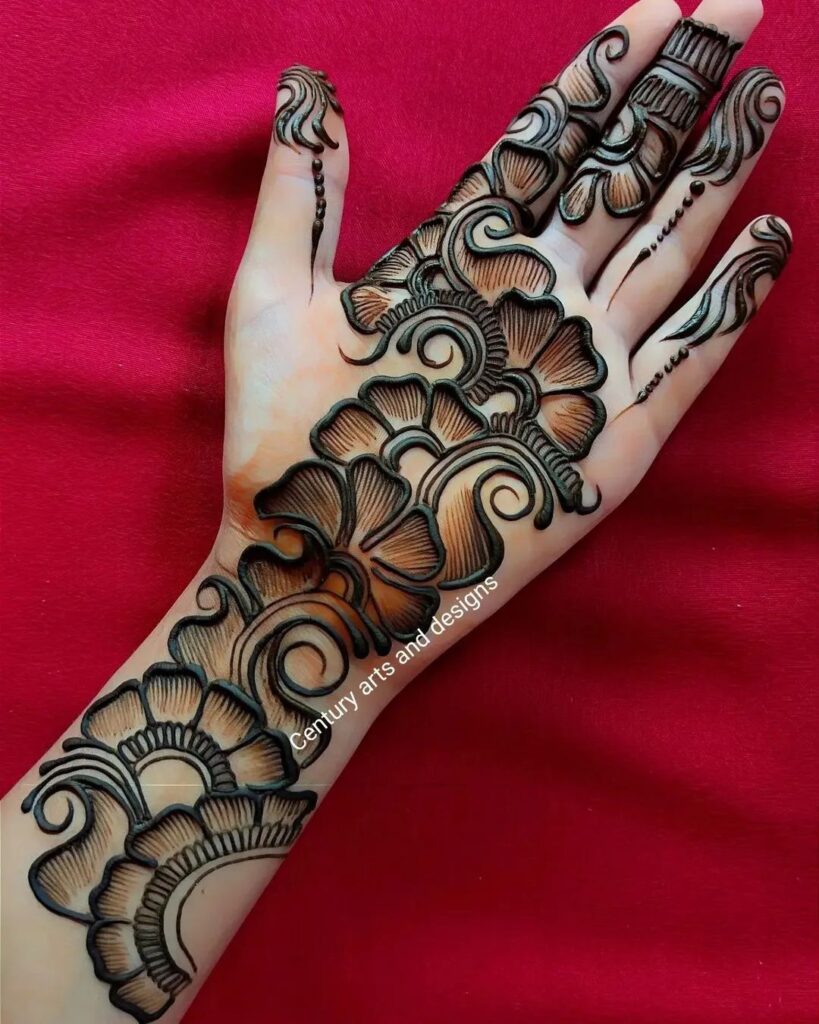 Half Hand Mehndi Design