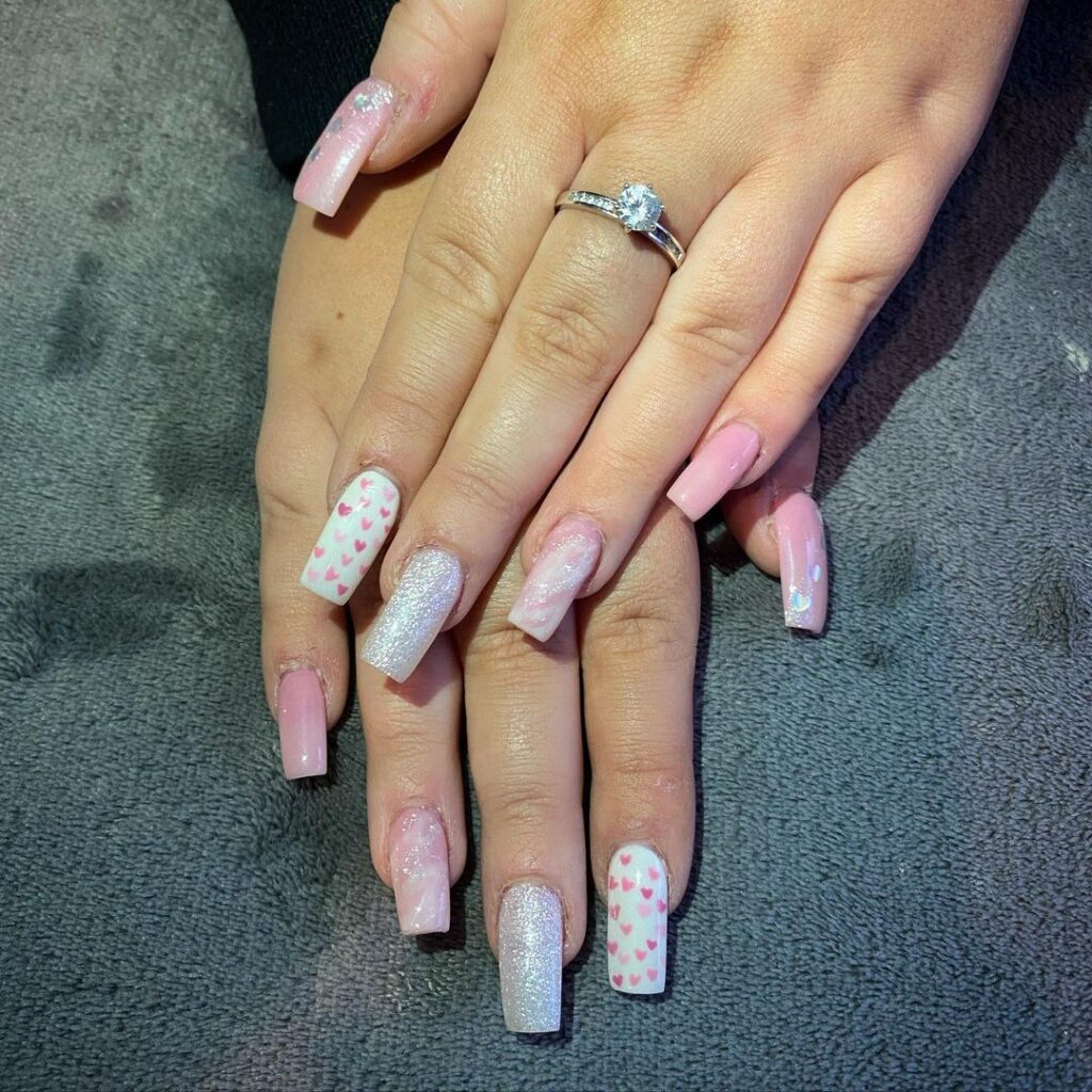 Designs For Pink & White Nails