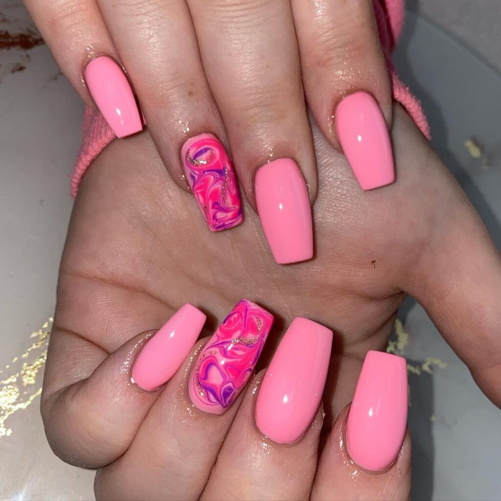 Designs For Pink & White Nails