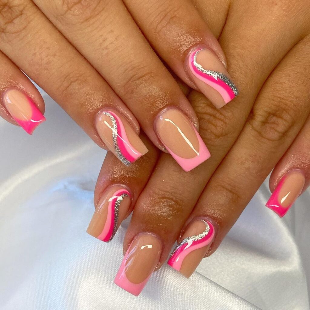 Designs For Pink & White Nails