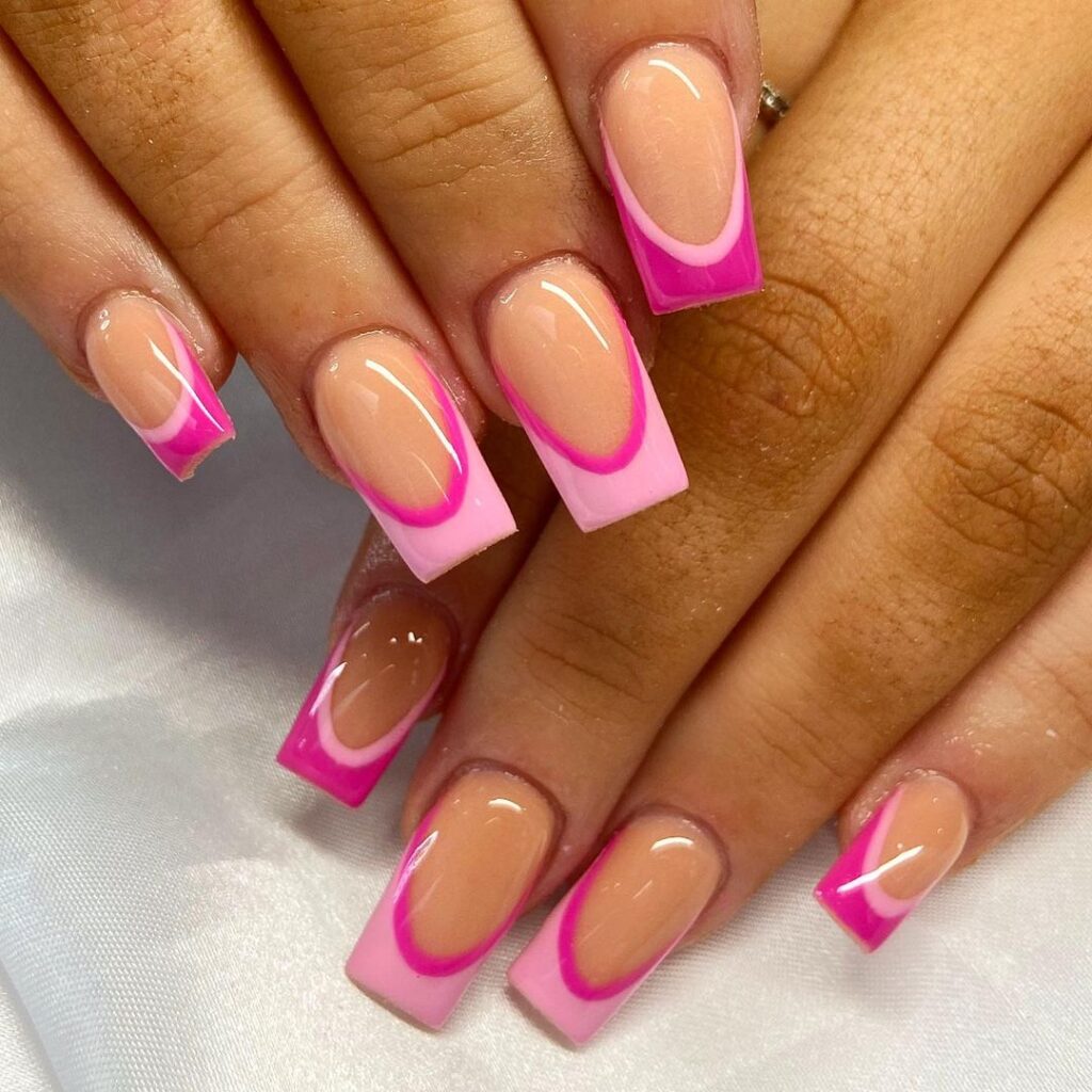 Designs For Pink & White Nails