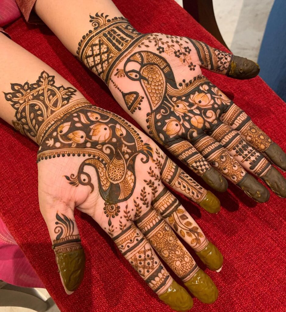 Half Hand Mehndi Design Ideas
