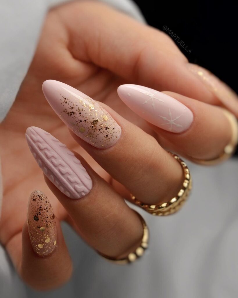 Nude & White Nail Designs