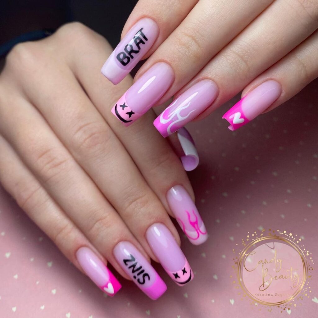 Simple Pink Nail Designs