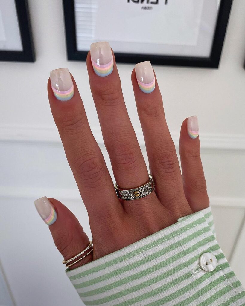 Reverse French Manicure Ideas