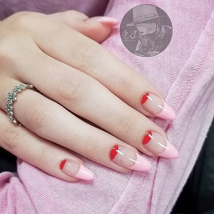 Reverse French Manicure