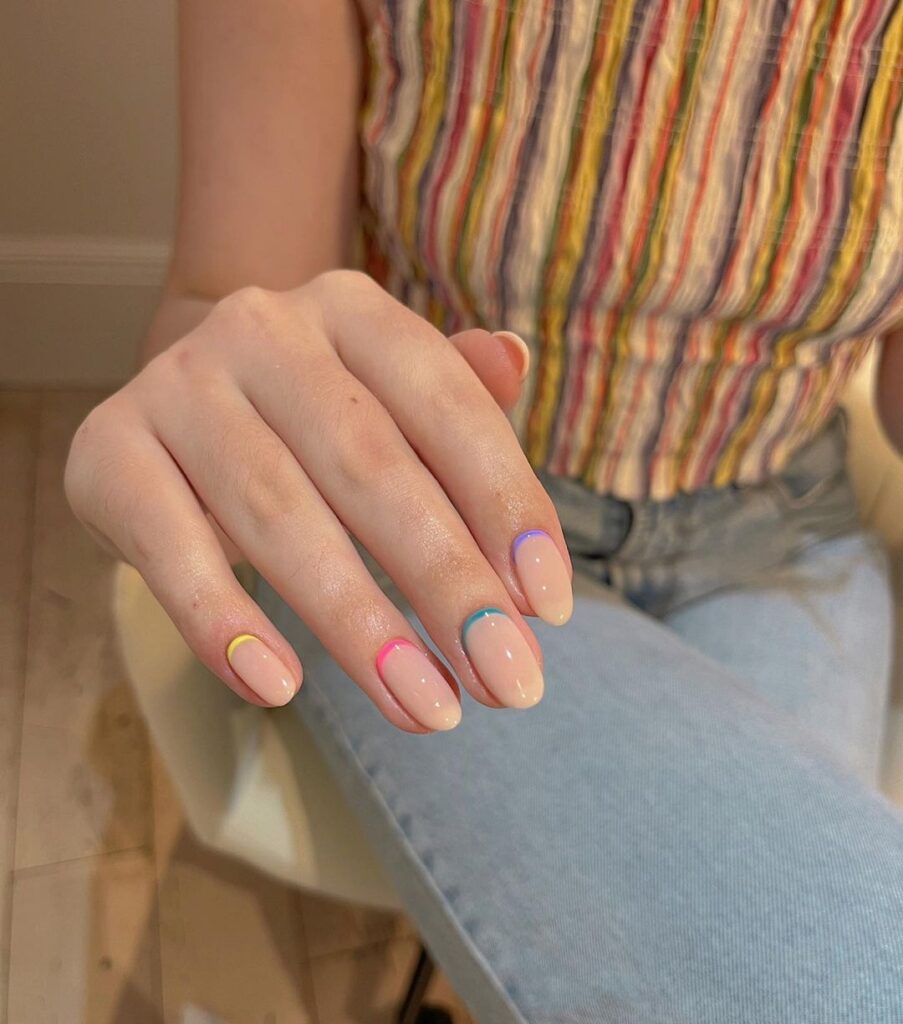 Reverse French Manicure Ideas