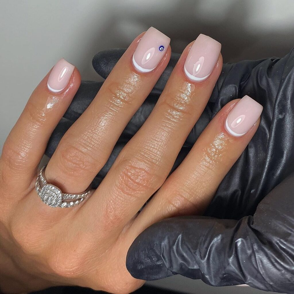 Reverse Tip French Manicure