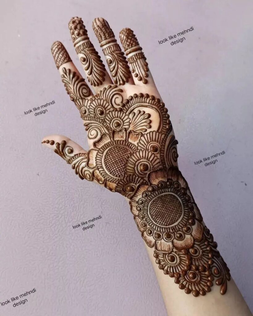 Front Hand Mehndi Design