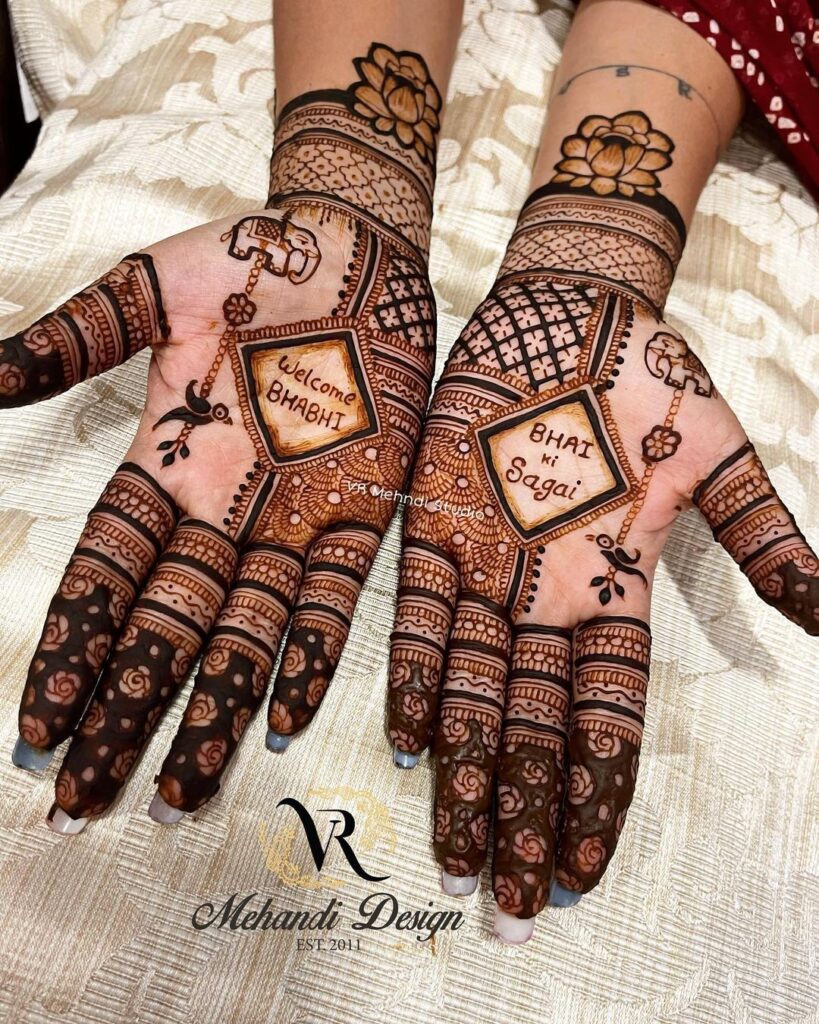 Top 10 Front Hand Mehndi Design for the Wedding Season-omiya.com.vn