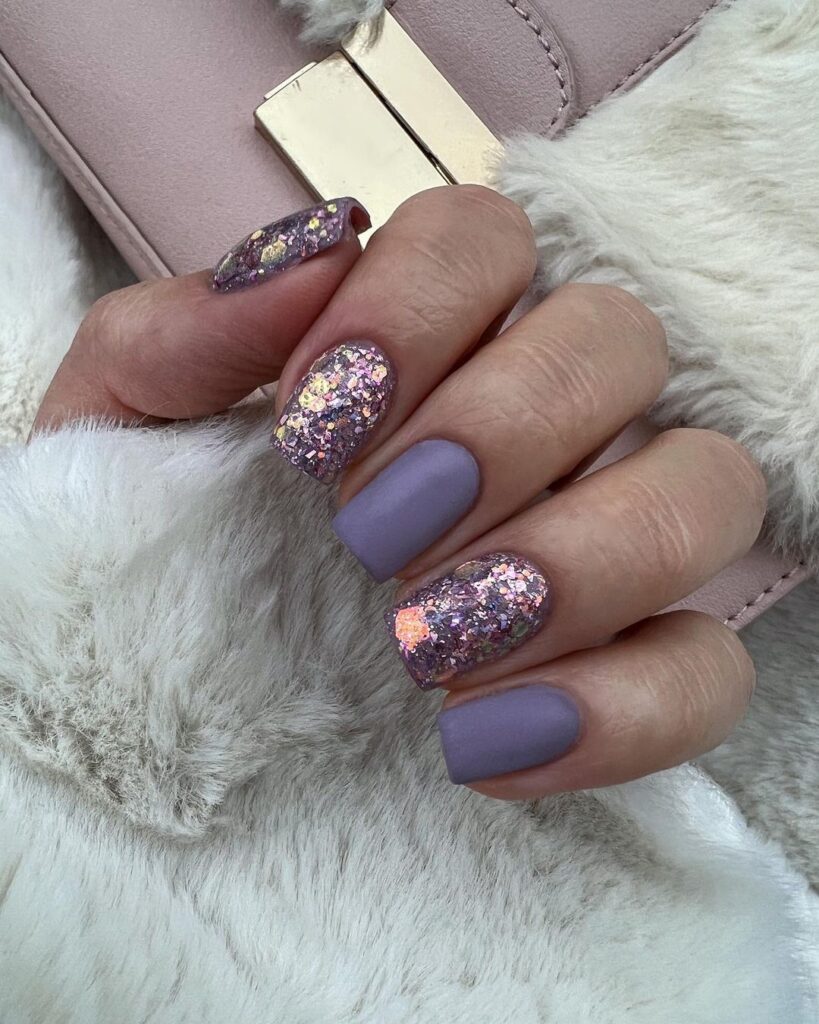 Elegant Purple Nail Designs