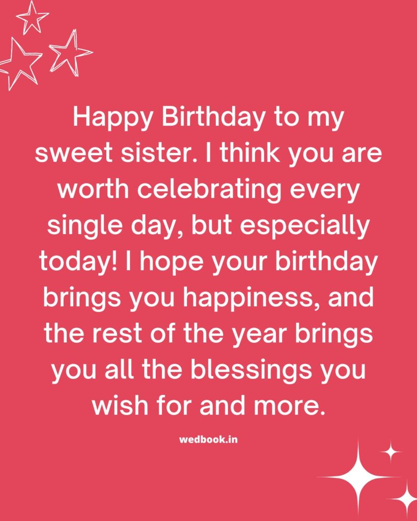 Long & Heart-Touching Birthday Wishes For Sister