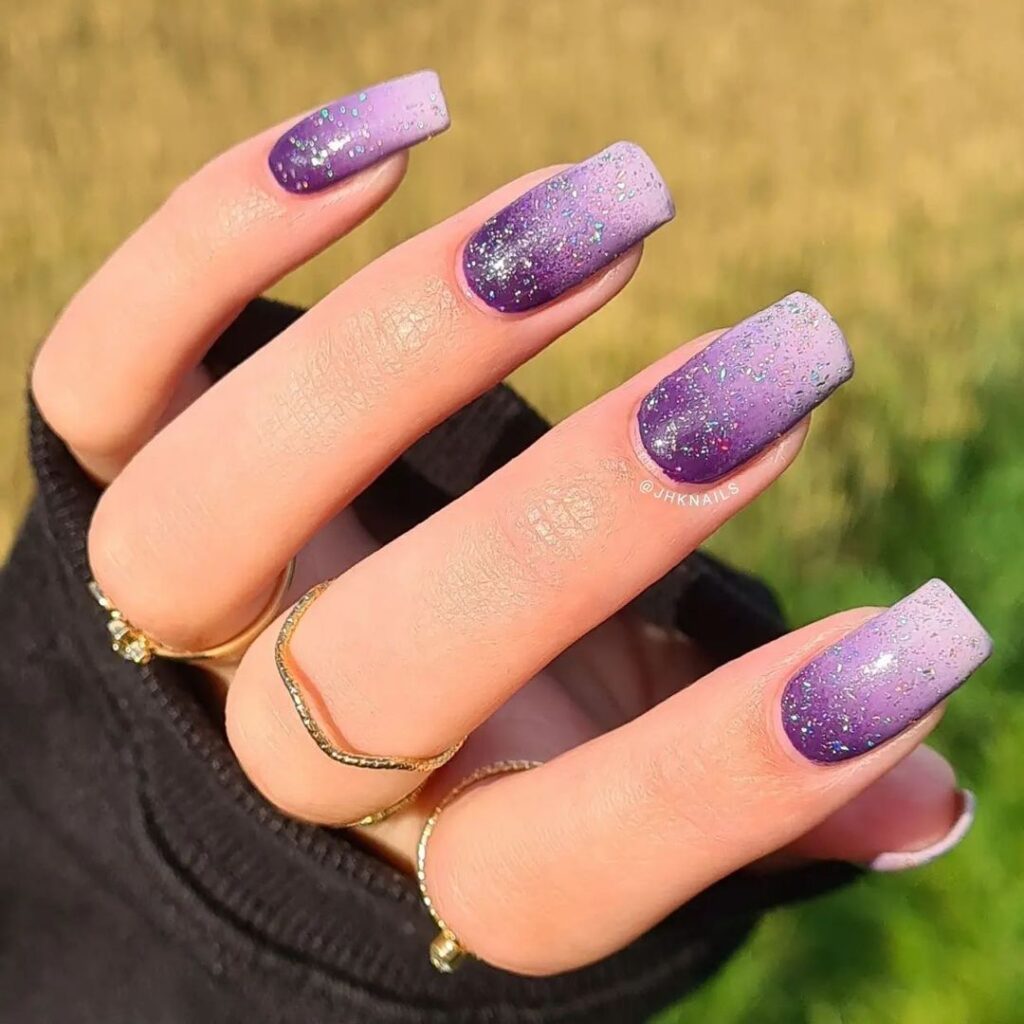 Blue & Purple Nail Designs