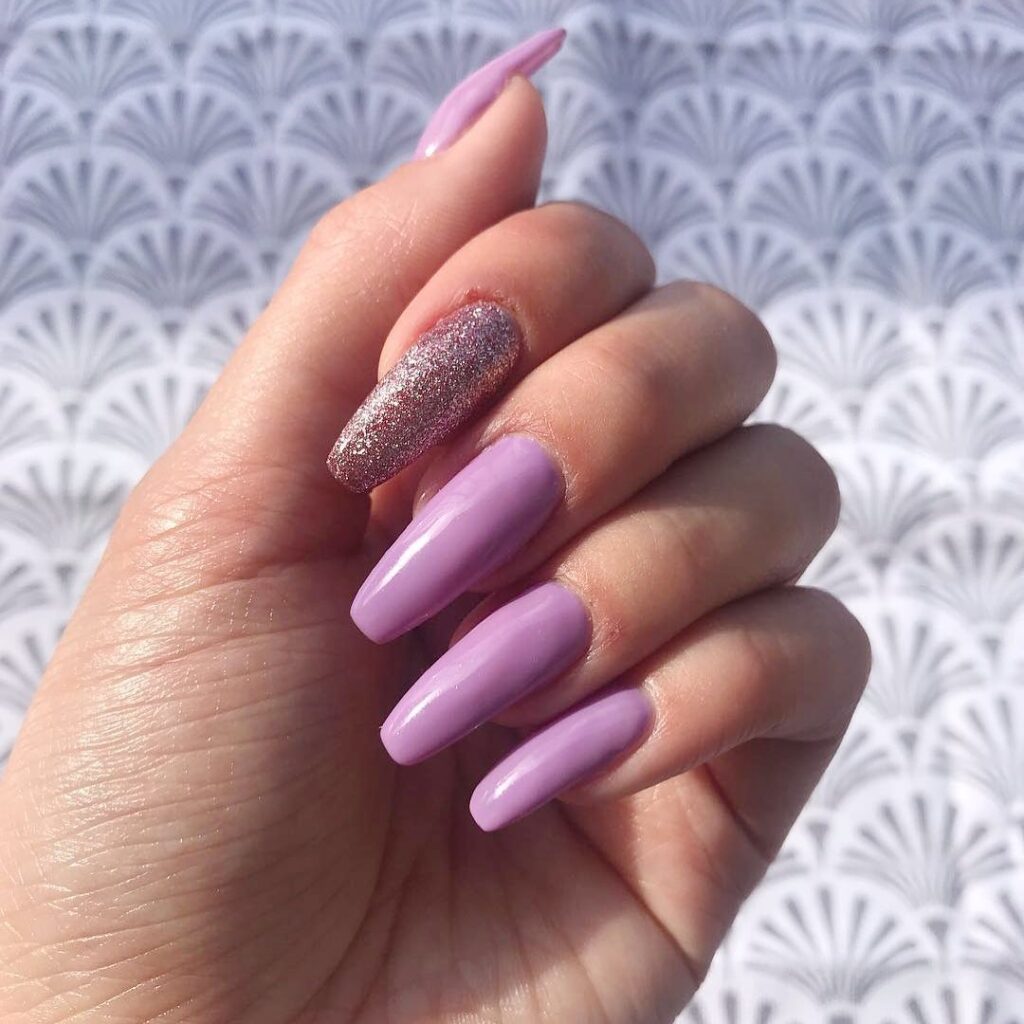 Purple Nail Designs Short