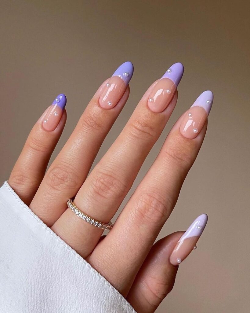 Purple Nail Designs Short