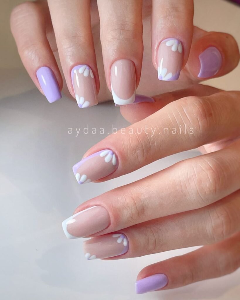 Purple Nail Designs With Glitter