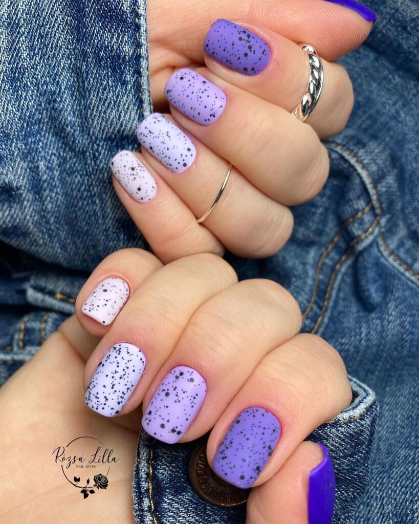 Purple Nail Designs With Glitter