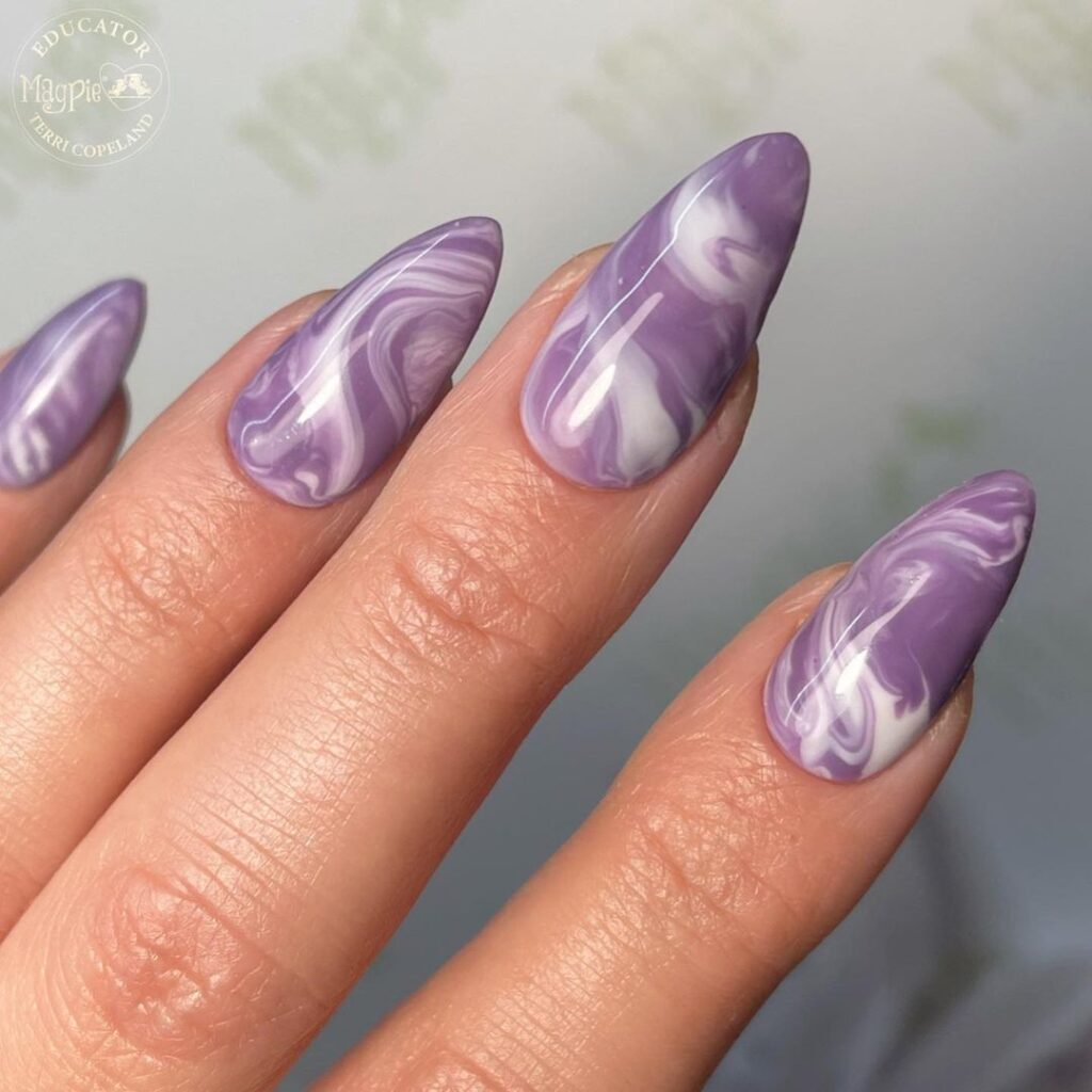 Purple Ombre Nails