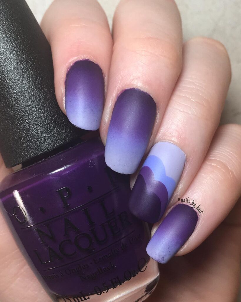 Purple Ombre Nails