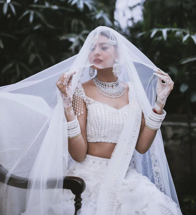 White Wedding Lehenga