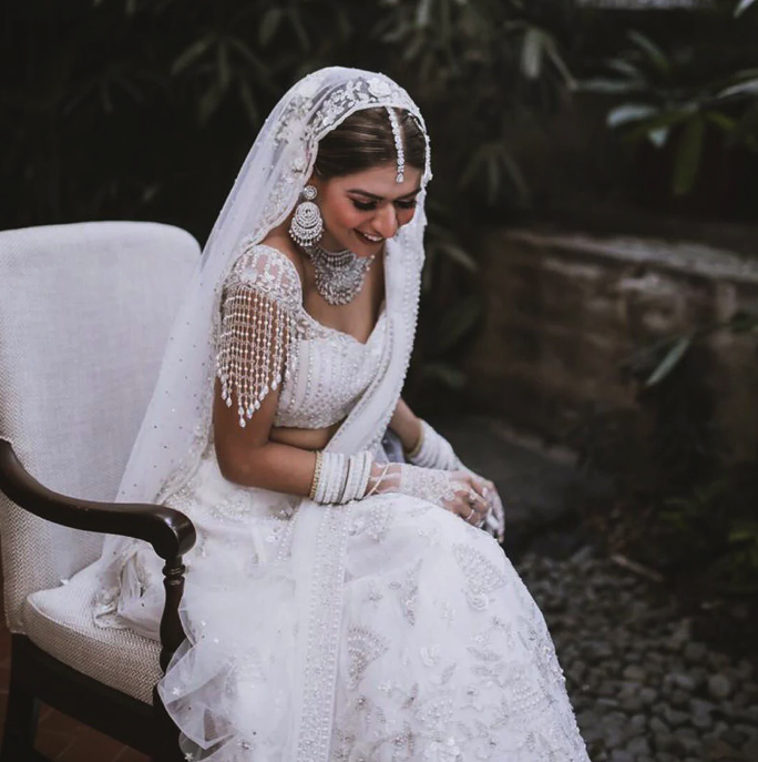 White Wedding Lehenga